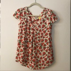 Anthologies (Maeve) Watermelon Blouse